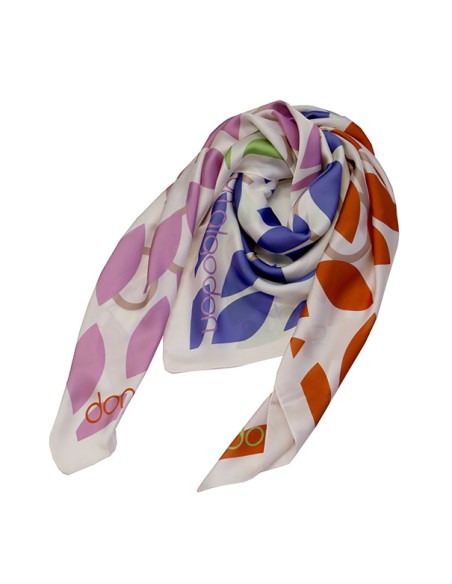 PAÑUELO-HOJAS-COLORES-CUADRADOS-LOGOTIPADO-A-CONTRASTE-MOCONOS-DON-ALGODÓN