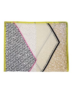 PAÑUELO-ESTAMPADOS-ANIMAL-PRINT-VERDE-BLANCO-NEGRO-RIBETE-VERDE-LOGOTPADO-PAROS-DON-ALGODÓN 2