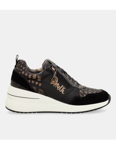DEPORTIVAS-NEGRAS-PLATAFORMA-CREMALLERA-LATERAL-DETALLES-ORO-ROSA-DREAMS-ANEKKE 2