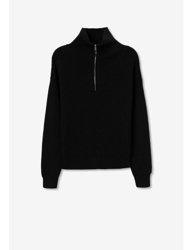 JERSEY-PUNTO-NEGRO-CREMALLERA-CUELLO-CANALÉ-ARIANRHOD-TIFFOSI