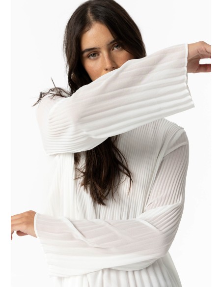 BLUSA-PLISADA-BLANCA-MANGA-LARGA-LILIANA-TIFFOSI BLUSA-PLISADA-BLANCA-MANGA-LARGA-LILIANA-TIFFOSI