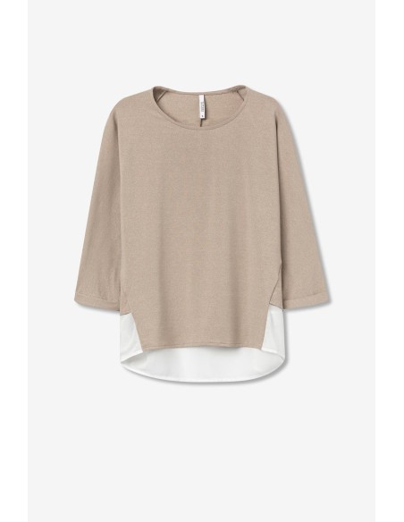 JERSEY-PUNTO-FINO-COMBINADO-HILO-METÁLICO-CUELLO-REDONDO-MIRANDE-TIFFOSI JERSEY-PUNTO-FINO-COMBINADO-HILO-METÁLICO-CUELLO-REDONDO-MIRANDE-TIFFOSI