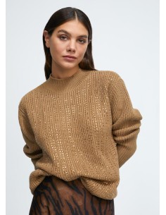 JERSEY-CAMEL-CUELLO-PERKINS-STRASS-FRONTAL-LOLA-CASADEMUNT