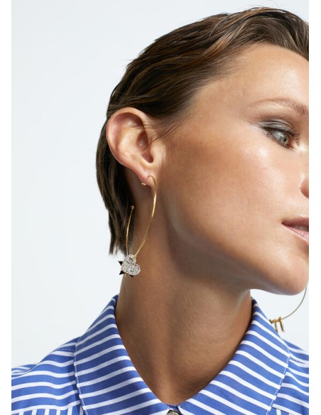 PENDIENTES-AROS-CHARMS-MAXI-DORADO-LOLA-CASADEMUNT