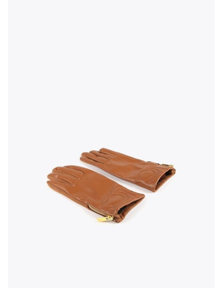 GUANTES-MARRÓN-EFECTO-PIEL-CREMALLERA-LATERAL-LOLA-CASADEMUNT