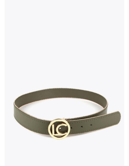 CINTURÓN-RIBETE-LATERALES.DETALLE-BOLITAS-HEBILLA-LOGO-LOLA-CASADEMUNT