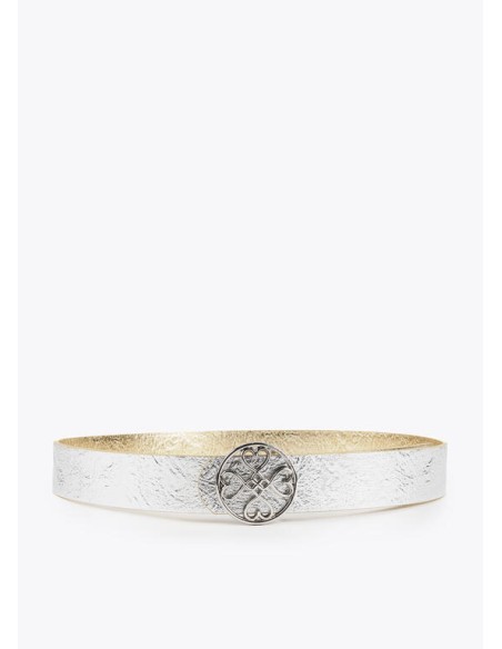 CINTURÓN-REVERSIBLE-PLATA-DORADO-HEBILLA-REDONDO-CORAZONES-LOLA-CASADEMUNT