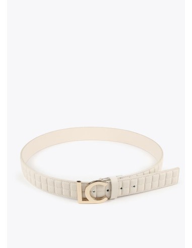 CINTURÓN-ACOLCHADO-CUADRADOS-HEBILLA-LOGO-DORADO