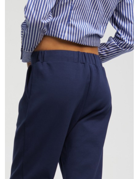 PANTALÓN-JOGGING-CORTE-BÁSICO-AZUL-CINTURA-AJUSTABLE-CORDÓN-LOLA-CASADEMUNT PANTALÓN-JOGGING-CORTE-BÁSICO-AZUL-CINTURA-AJUSTABLE-CORDÓN-LOLA-CASADEMUNT