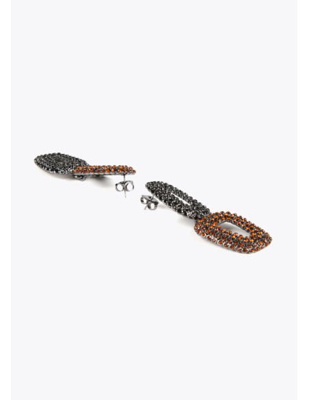 PENDIENTES-DOS-ESLABONES-CRISTALES-DIFERENTE-COLOT-LOLA CASADEMUNT