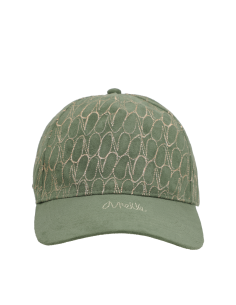 GORRA-VERDE-PESPUNTES-LOGO-CRISTALES-VISERA-AJUSTABLE-ANEKKE 2