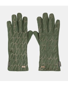GUANTES-VERDES-LOGOTIPADOS.HILO-METALIZADO-LISOS-ANEKKE 2