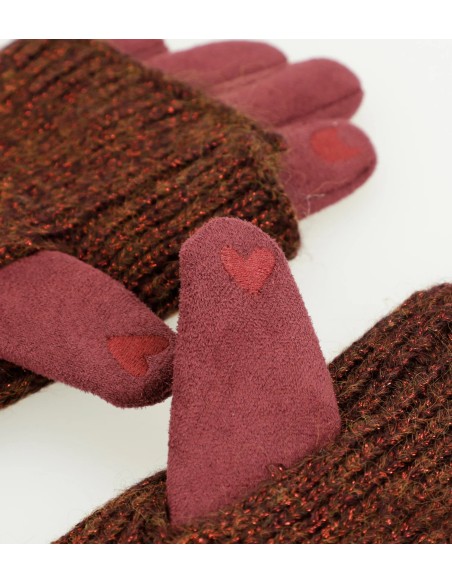 GUANTES-EXTESNSIBLES-PUNTO-BURDEOS-ANEKKE GUANTES-EXTESNSIBLES-PUNTO-BURDEOS-ANEKKE