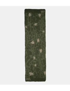 BUFANDA-ANCHA-VERDE-DIBUJOS-BEIGE-ANEKKE 2