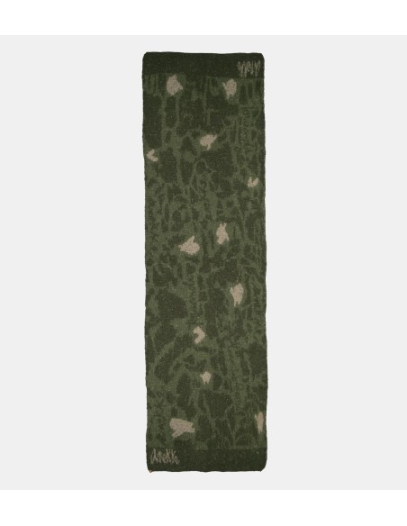 BUFANDA-ANCHA-VERDE-DIBUJOS-BEIGE-ANEKKE