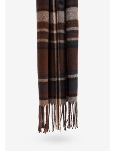 BUFANDA.CUADROS-TONOS-MARRONES-FLECOS-JOAQUIM-TIFFOSI