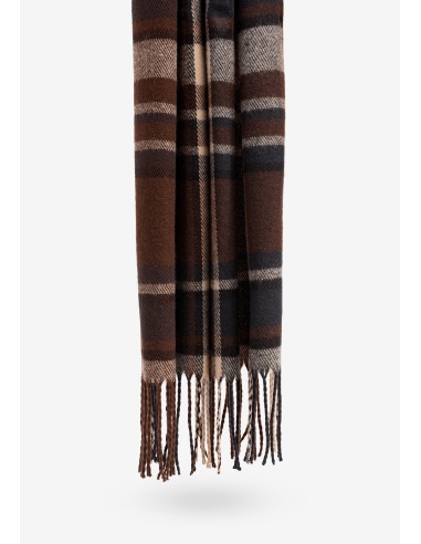 BUFANDA.CUADROS-TONOS-MARRONES-FLECOS-JOAQUIM-TIFFOSI