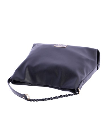 SHOPPER-UN-ASA-COMBINADA-NEGRO-NOVARA-DON-ALGODÓN