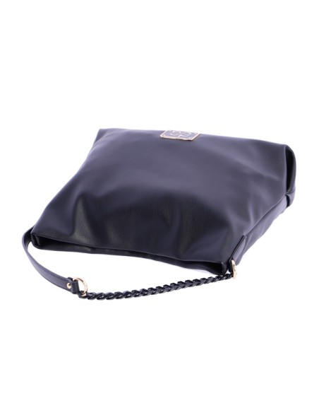 SHOPPER-UN-ASA-COMBINADA-NEGRO-NOVARA-DON-ALGODÓN SHOPPER-UN-ASA-COMBINADA-NEGRO-NOVARA-DON-ALGODÓN