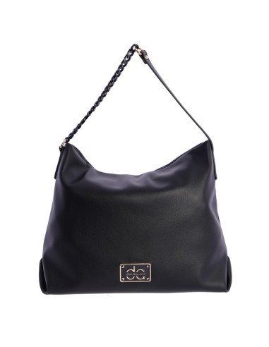 SHOPPER-UN-ASA-COMBINADA-NEGRO-NOVARA-DON-ALGODÓN