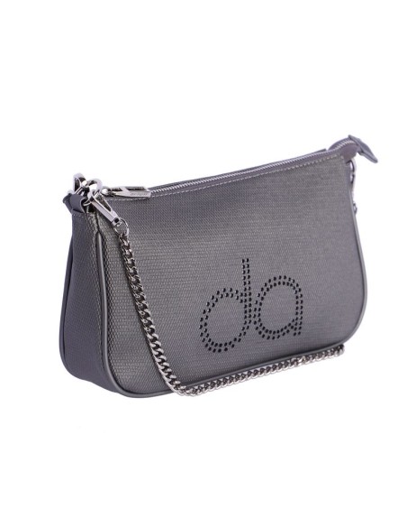 BANDOLERA-BAGUETTE-GRIS-ASA-BANDOLERA-LOGO-TROQUELADO-SON-ALGODÓN