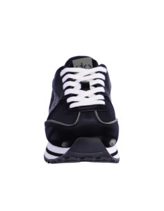 ZAPATILLAS-NEGRAS-COMBONADAS-GRIS-CORDONES-BLANCOS-PRAGA-DON ALGODÓN 2