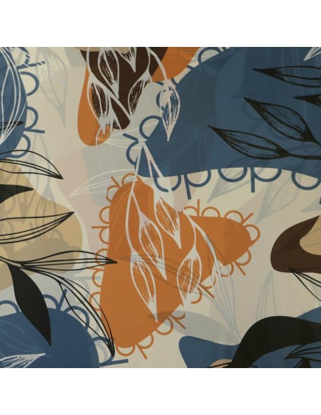 PAÑUELO-RECTANGULAR-TONO-JEANS-BEIGE-NARANJA-LOGO-DON-ALGODÓN