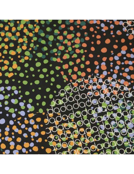 PAÑUELO-CUADRADO-TOPOS-COLORES-LOGOTIPADO-DON-ALGODÓN