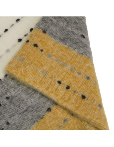 BUFANDA-3-COLORES-FELCOS-GRIS-BLANCO-AMARILLO-DON-ALGODÓN