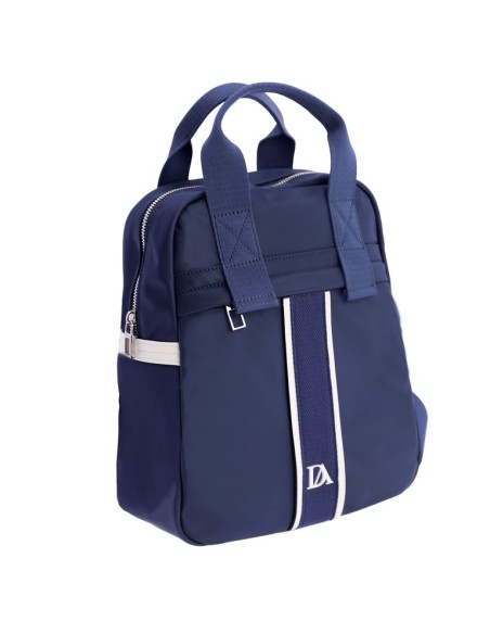 MOCHILA-MARINO-BEIGE-COMPARTIMENTOS-DOS-ASAS-MANO-ASAS-TRASERAS-REGULABLES-DON-ALGODÓN