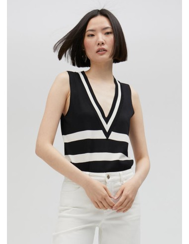 TOP-BICOLOR-NEGRO-BLANCO-TIRANTES-CUELLO-PICO-LOLA-CASADEMUNT