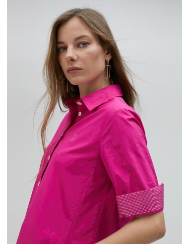 VESTIDO-CAMISERO-FUCSIA-STRASS-AL-TONO-ABOTONADO-LOLA-CASADEMUNT
