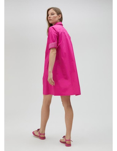 VESTIDO-CAMISERO-FUCSIA-STRASS-AL-TONO-ABOTONADO-LOLA-CASADEMUNT