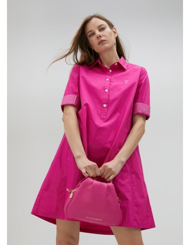 VESTIDO-CAMISERO-FUCSIA-STRASS-AL-TONO-ABOTONADO-LOLA-CASADEMUNT