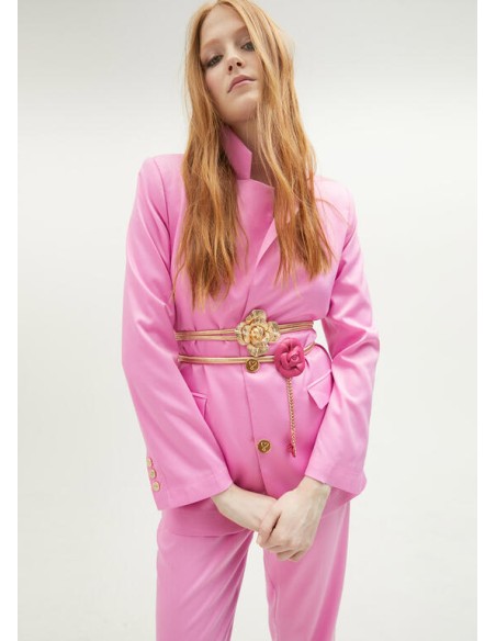 CINTURÓN-METAL-DORADO-ELÁSTICO-FLOR-DORADACASADEMUNT