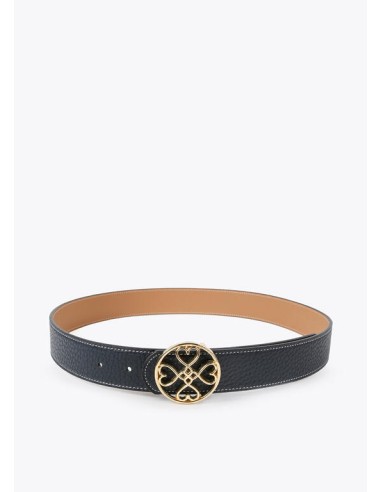CINTURÓN-REVERSIBLE-MARRÓN-MARINO-HEBILLA-REDONDO-CORAZONES-LOLA-CASADEMUNT