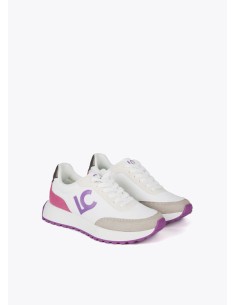 DEPORTIVAS-BLANCAS-DETALLES-COLOR-FUCSIA-LILA-GRIS-PLATAFORMA-LOLA-CASADEMUNT 2