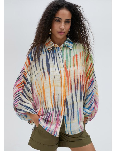 CAMISA-RAYAS-VERTICALES-MULTICOLOR-MANGAS-ABULLONADAS-LOLA-CASADEMUNT