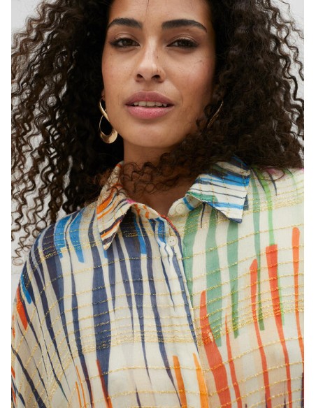 CAMISA-RAYAS-VERTICALES-MULTICOLOR-MANGAS-ABULLONADAS-LOLA-CASADEMUNT