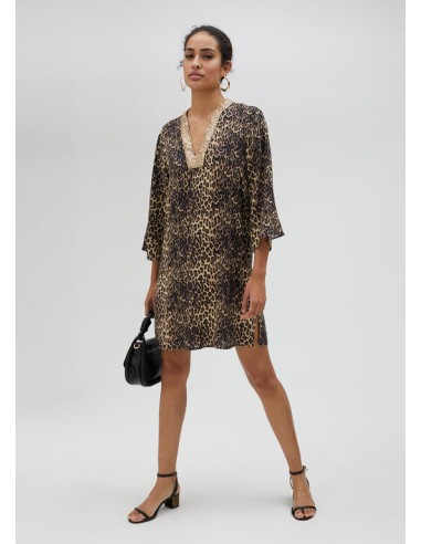 VESTIDO-KURTA-ANIMAL-PRINT-CUELLO-PICO-DETALLES-DORADOS-LOLA-CASADEMUNT