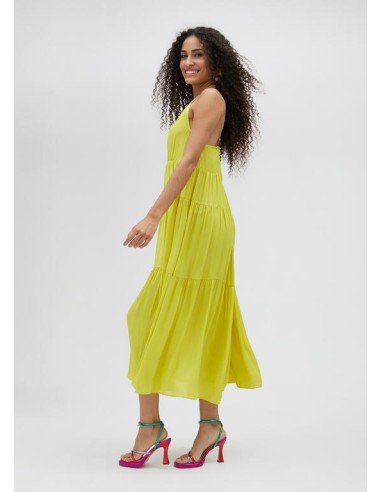 VESTIDO-LARGO-TIRANTES-VOLANTES.LOGO-STRASS-LIMA-LOLA-CASADEMUNT