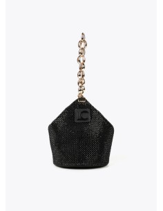 BOLSO-FIESTA-REJILLA-CRISTALES-NEGRO-ASA-DORADA-CADENA-ESLABONES-LOLA-CASADEMUNT 2
