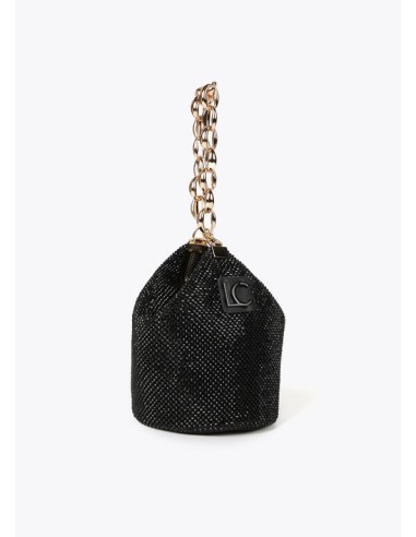 BOLSO-FIESTA-REJILLA-CRISTALES-NEGRO-ASA-DORADA-CADENA-ESLABONES-LOLA-CASADEMUNT