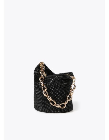 BOLSO-FIESTA-REJILLA-CRISTALES-NEGRO-ASA-DORADA-CADENA-ESLABONES-LOLA-CASADEMUNT