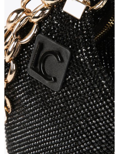 BOLSO-FIESTA-REJILLA-CRISTALES-NEGRO-ASA-DORADA-CADENA-ESLABONES-LOLA-CASADEMUNT