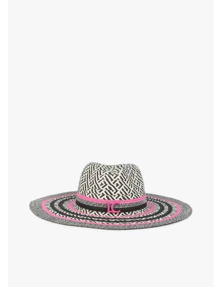 SOMBRERO-FLOPPY-RAFIA-ROSA-NEGRO-LOGO-FRONTAL-LOLA-CASADEMUNT SOMBRERO-FLOPPY-RAFIA-ROSA-NEGRO-LOGO-FRONTAL-LOLA-CASADEMUNT