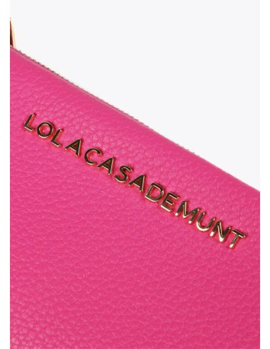 BILLETERO-EFECTO-PIEL-LISO-DOS-COMPARTIMENTOS-LOGO-DORADO-ROSA