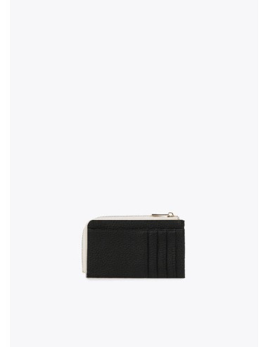 MONEDERO-TARJETERO-EFECTO-PIEL-LISA-LOGO-DORADO-CRUDO-LOLA-CASADEMUNT