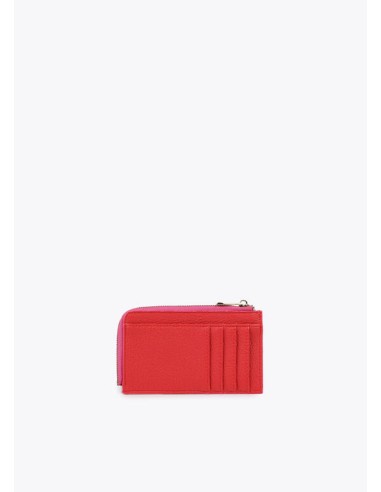 MONEDERO-TARJETERO-EFECTO-PIEL-LISA-LOGO-DORADO-ROSA-LOLA-CASADEMUNT