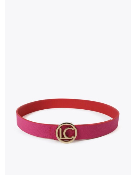 CINTURÓN-REVERSIBLE-ROJO-ROSA-HEBILLA-LOGO-LC-LOLA-CASADEMUNT CINTURÓN-REVERSIBLE-ROJO-ROSA-HEBILLA-LOGO-LC-LOLA-CASADEMUNT